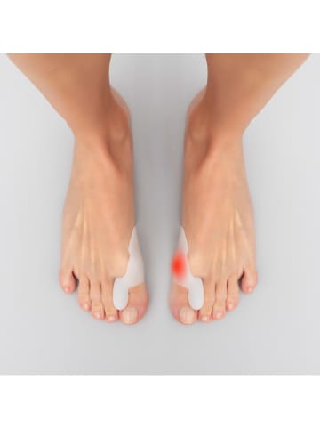 InnovaGoods Silikonowe nakładki (2 szt.) na odciski - 4 x 3 x 8 cm