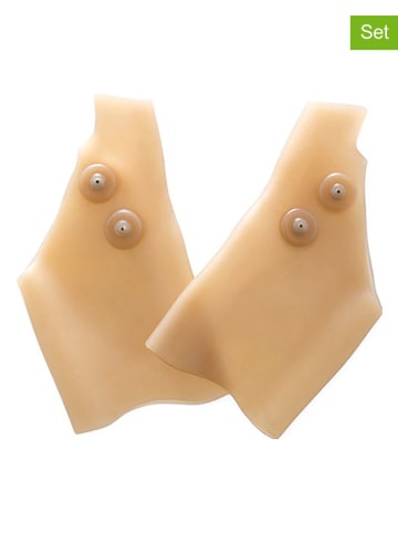InnovaGoods 2er-Set: Handgelenk-Gel-Pads in Beige