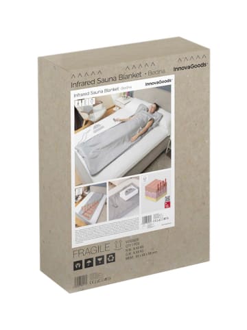 InnovaGoods Sauna-Decke in Grau - (B)78 x (H)177 x (T)2 cm