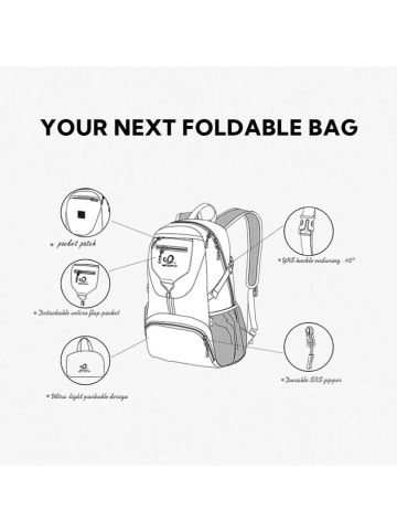 Waterfly Plecak sportowy "TransformerX" w kolorze niebieskim - 20 l