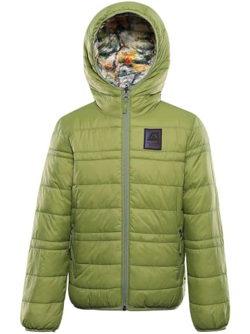 Alpine Pro Wende-Steppjacke "Douwo" in Khaki/ Orange/ Creme