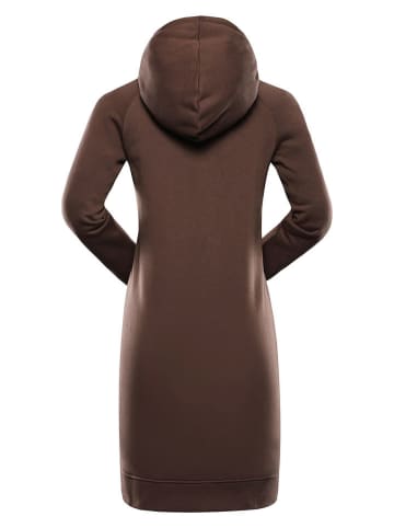 Alpine Pro Sweatkleid "Oleba" in Hellbraun