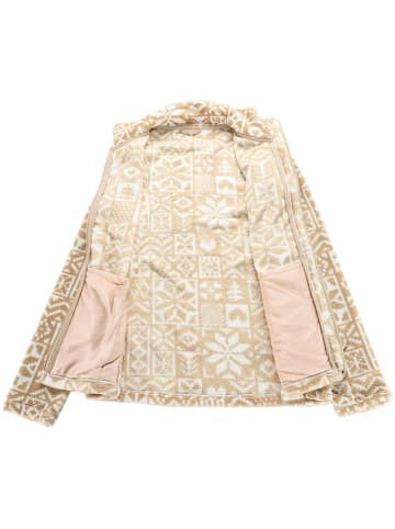 Alpine Pro Fleecejacke "Eflina" in Beige/ Weiß