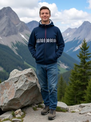 Alpine Pro Sweatjacke "Nores" in Blau