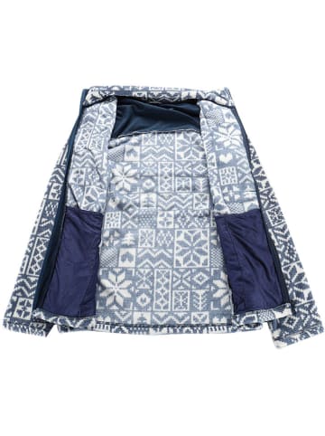 Alpine Pro Fleecejacke "Eflin" in Dunkelblau/ Weiß