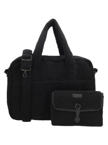Beagles Wickeltasche in Schwarz - (B)40 x (H)28 x (T)15 cm