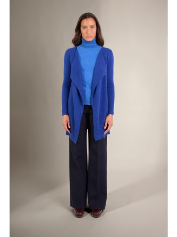 Perfect Cashmere Kaszmirowy kardigan "Abigail" w kolorze niebieskim