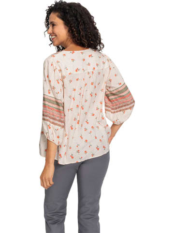 WITT WEIDEN Blouse wit/oranje/kaki