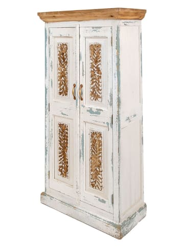 Clayre & Eef Szafka w kolorze białym - 76 x 151 x 38 cm