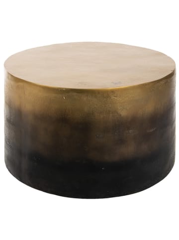 Clayre & Eef Bijzettafel zwart/goudkleurig - (H)40 cm x Ø 60 cm