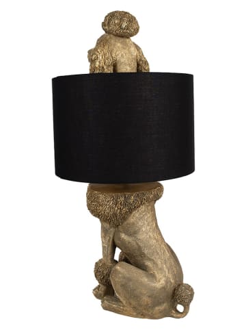 Clayre & Eef Tischleuchte in Schwarz/ Gold - (B)30 x (H)57 x (T)28 cm