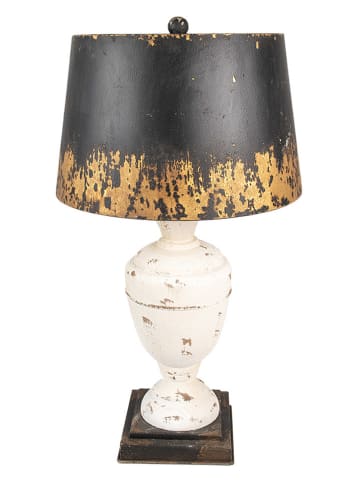 Clayre & Eef Tafellamp zwart/goudkleurig - (H)65 x Ø 36 cm