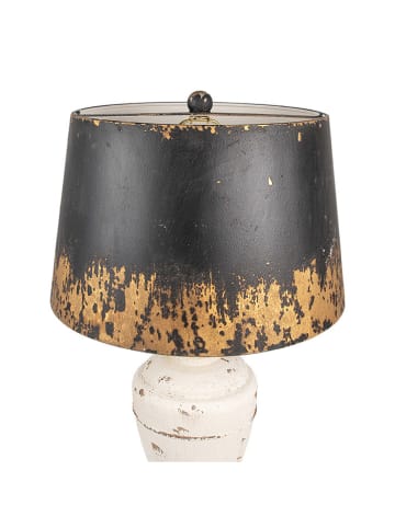 Clayre & Eef Lampa stołowa w kolorze złoto-czarnym - wys. 65 x Ø 36 cm