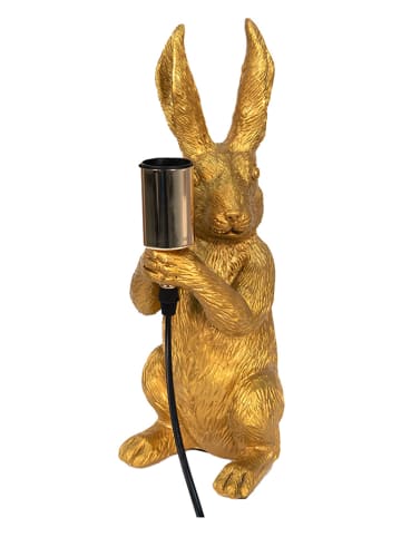 Clayre & Eef Tischleuchte "Kaninchen" in Gold - (B)17 x (H)36 x (T)13 cm