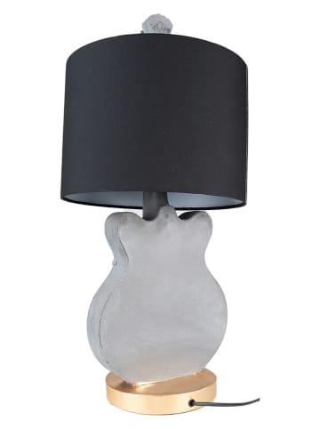 Clayre & Eef Tafellamp grijs/zwart - (H)68 cm