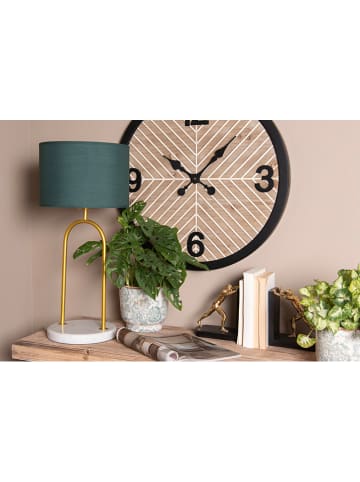 Clayre & Eef Tischleuchte in Dunkelgrün/ Gold - (H)62 cm x Ø 28 cm
