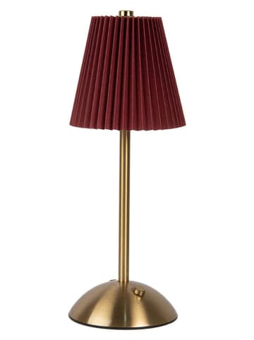 Clayre & Eef Tafellamp rood/goudkleurig - (H)30 x Ø 12 cm