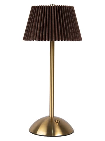 Clayre & Eef Tafellamp bruin/goudkleurig - (H)31 x Ø 14 cm