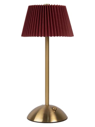 Clayre & Eef Lampa stołowa w kolorze złoto-czerwonym - wys. 31 x Ø 14 cm