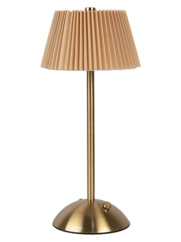 Clayre & Eef Tafellamp geel/goudkleurig - (H)31 x Ø 14 cm