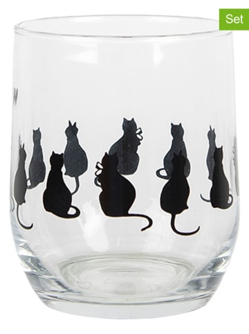 Clayre & Eef 6-delige set: drinkglazen transparant - 300 ml