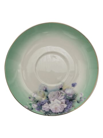 Clayre & Eef Kaffeetasse in Lila/ Grün - 200 ml