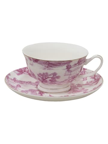 Clayre & Eef Kaffeetasse in Pink - 250 ml