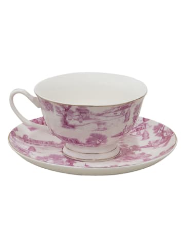 Clayre & Eef Koffiekop roze - 250 ml