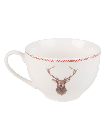 Clayre & Eef Filiżanka w kolorze beżowym do kawy - 200 ml