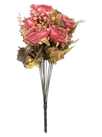 Clayre & Eef Kunstpflanze in Rosa/ Grün - (B)18 x (H)50 x (T)15 cm