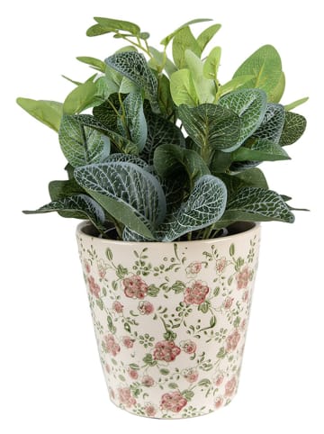 Clayre & Eef Doniczka w kolorze zielonym - wys. 18 x Ø 19 cm