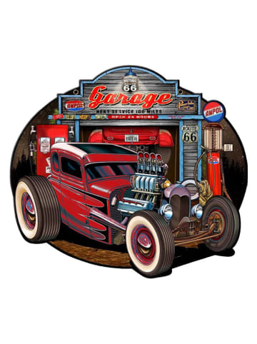 Clayre & Eef Schild in Rot - (B)50 x (H)43 cm