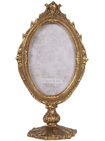 Clayre & Eef Ramka w kolorze złotym na zdjęcia - 14 x 26 x 9 cm