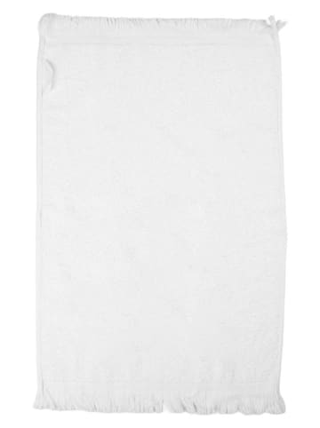 Clayre & Eef 2er-Set: Gästehandtücher in Weiß - (L)66 x (B)40 cm