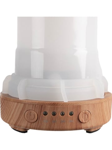 Clayre & Eef Duftöl-Diffusor in Weiß/ Grün/ Hellbraun - (H)17 x Ø 9 cm