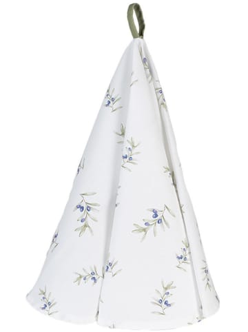 Clayre & Eef Geschirrtuch in Weiß - Ø 80 cm