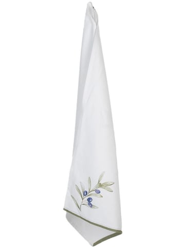 Clayre & Eef Geschirrtuch in Weiß - (L)70 x (B)50 cm