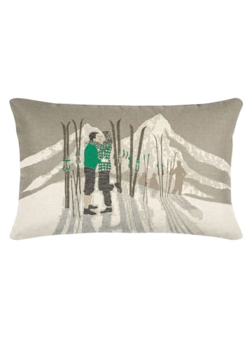 PAD Concept Kussenhoes "Resort" beige/groen/grijs - (L)35 x (B)60 cm