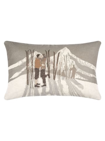 PAD Concept Kussenhoes ''Resort'' beige/grijs - (L)35 x (B)60 cm