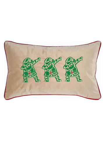 PAD Concept Poszewka "Santadance" w kolorze beżowo-zielonym na poduszkę - 30 x 50 cm