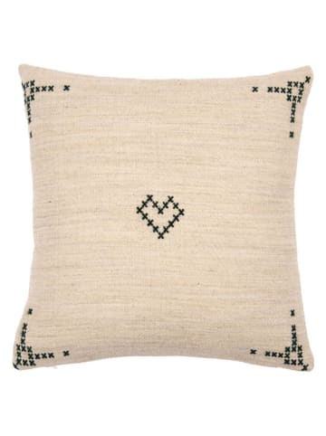 PAD Concept Kissenhülle ''Kiss'' in Beige/ Schwarz - (L)45 x (B)45 cm