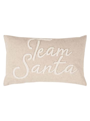 PAD Concept Poszewka "Team Santa" w kolorze beżowym na poduszkę - 30 x 50 cm