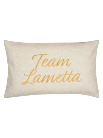 PAD Concept Kussenhoes "Team Lametta" beige/goudkleurig - (L)30 x (B)50 cm