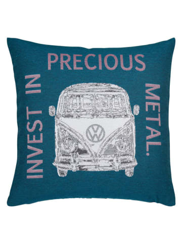 PAD Concept Kussenhoes "Precious" blauw/groen - (L)45 x (B)45 cm