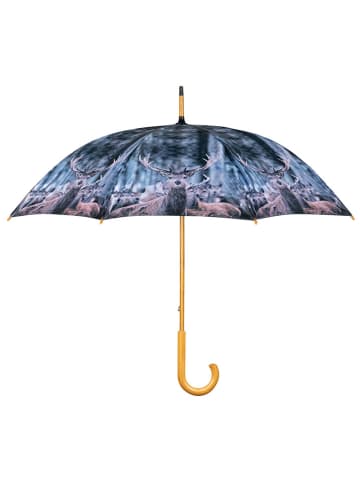 Mars & More Parasol "Winter deer" w kolorze granatowym - Ø 105 cm