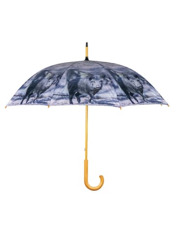 Mars & More Stockschirm"Wild boar" in Blau - Ø 105 cm