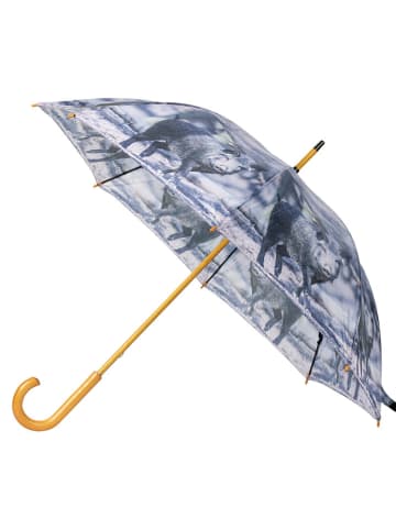 Mars & More Parasol "Wild boar" w kolorze niebieskim - Ø 105 cm