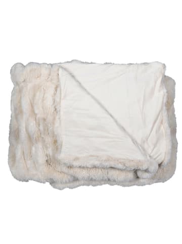 Mars & More Plaid "Bear" in Beige - (L)180 x (B)130 cm