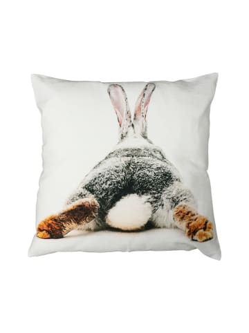 Mars & More Poduszka "Rabbit" w kolorze biało-kremowym - 33 x 33 cm