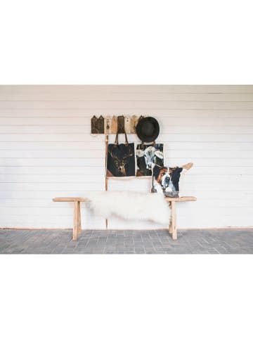 Mars & More Shopper zwart/wit - (B)40 x (H)44 x (D)12 cm